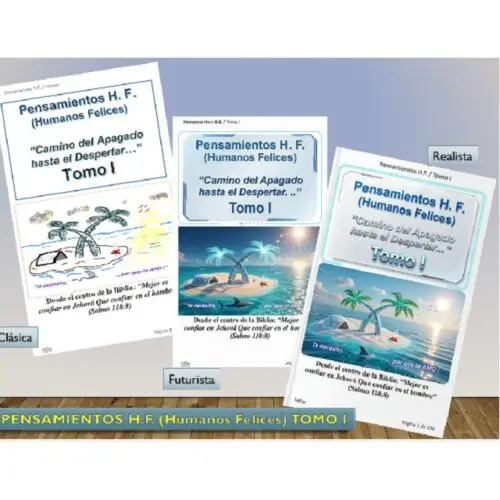 Portada libros PHF I PENSAMIENTOS H.F. (Humanos Felices) Tomo I