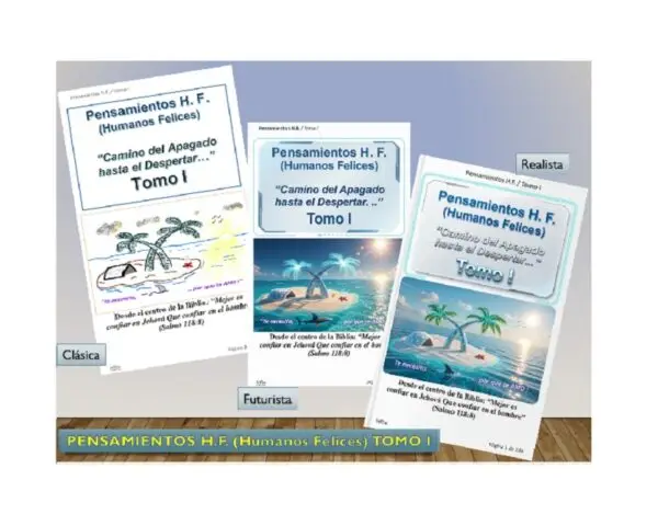 Portada libros PHF I PENSAMIENTOS H.F. (Humanos Felices) Tomo I